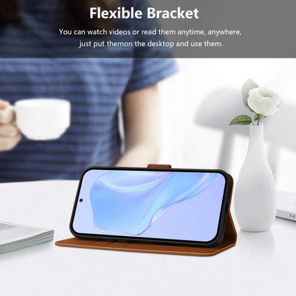 Skin Feel Solid Color Leather Phone Case with Lanyard, For vivo V60 Lite 5G Global