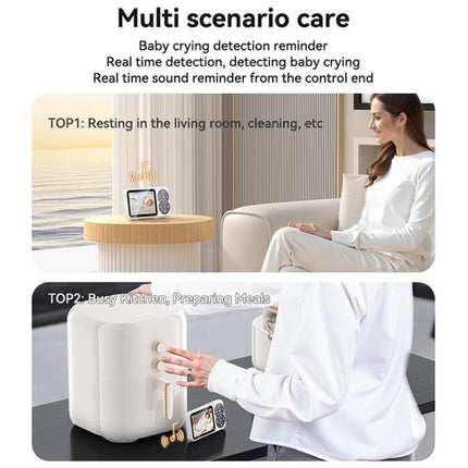 Yesido KM26 3.5 inch TFT screen 2.4G Baby Monitor Care Camera, Plug: UK Plug, KM26