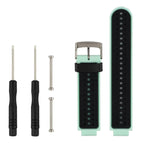 For Garmin Forerunner 235/220/620/630/230/735 / Black Cyan-blue
