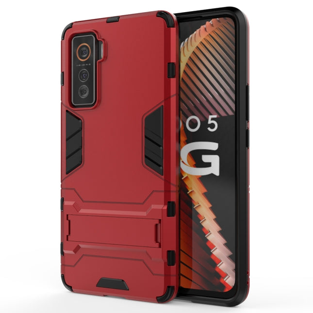 PC + TPU Shockproof Protective Case with Holder, For Vivo iQOO 5 5G, For OPPO F17 Pro, For OnePlus 8T, For Huawei Y9a, For Vivo Y20, For OPPO Realme X7, For OPPO Realme X7 Pro, For OPPO Realme 7, For OPPO Realme 7 Pro, For OPPO Reno4 SE                ...