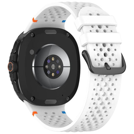 xDfind Alloy Black Buckle Honeycomb Breathable Silicone Watch Band, For Galaxy Watch9 / 8 / 8 Classic