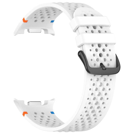 xDfind Alloy Black Buckle Honeycomb Breathable Silicone Watch Band, For Galaxy Watch9 / 8 / 8 Classic