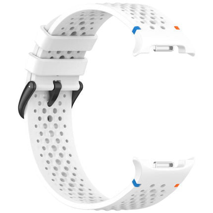 xDfind Alloy Black Buckle Honeycomb Breathable Silicone Watch Band, For Galaxy Watch9 / 8 / 8 Classic