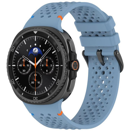 xDfind Alloy Black Buckle Honeycomb Breathable Silicone Watch Band, For Galaxy Watch9 / 8 / 8 Classic