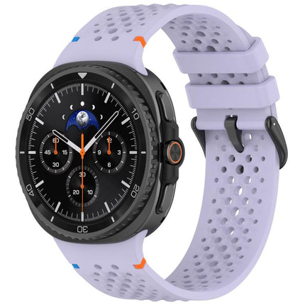 xDfind Alloy Black Buckle Honeycomb Breathable Silicone Watch Band, For Galaxy Watch9 / 8 / 8 Classic