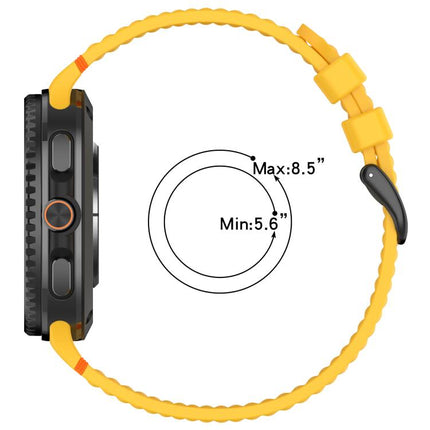 xDfind Alloy Black Buckle Honeycomb Breathable Silicone Watch Band, For Galaxy Watch9 / 8 / 8 Classic