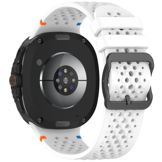 xDfind Ladder Black Buckle Honeycomb Breathable Silicone Watch Band, For Galaxy Watch9 / 8 / 8 Classic