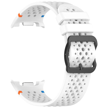 xDfind Ladder Black Buckle Honeycomb Breathable Silicone Watch Band, For Galaxy Watch9 / 8 / 8 Classic