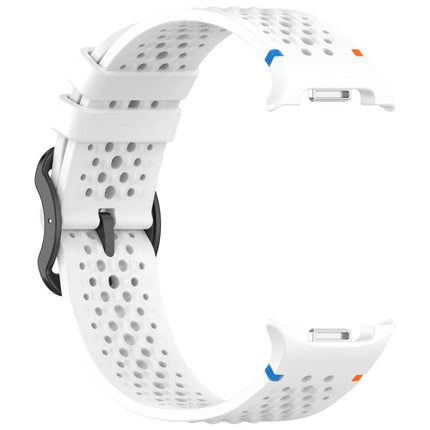 xDfind Ladder Black Buckle Honeycomb Breathable Silicone Watch Band, For Galaxy Watch9 / 8 / 8 Classic