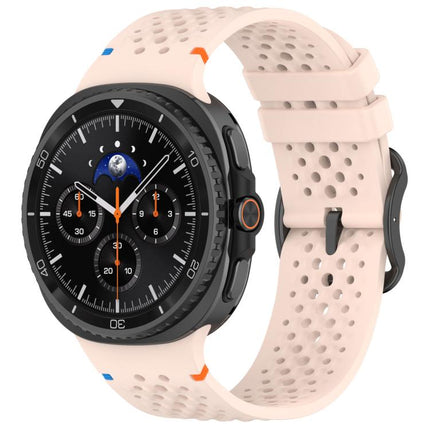 xDfind Ladder Black Buckle Honeycomb Breathable Silicone Watch Band, For Galaxy Watch9 / 8 / 8 Classic
