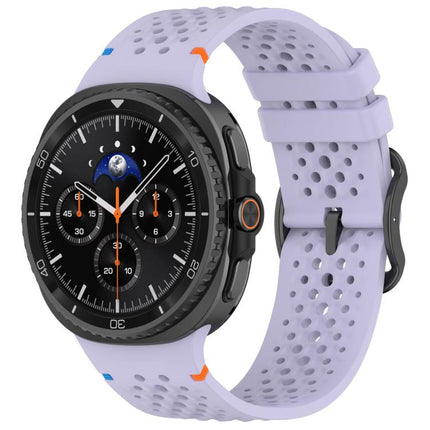 xDfind Ladder Black Buckle Honeycomb Breathable Silicone Watch Band, For Galaxy Watch9 / 8 / 8 Classic