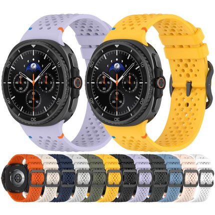 xDfind Ladder Black Buckle Honeycomb Breathable Silicone Watch Band, For Galaxy Watch9 / 8 / 8 Classic