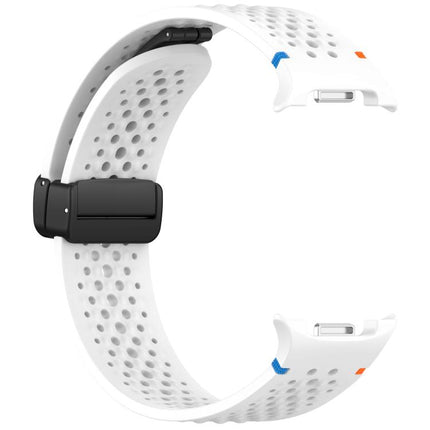 xDfind Magnetic Black Buckle Honeycomb Breathable Silicone Watch Band, For Galaxy Watch9 / 8 / 8 Classic