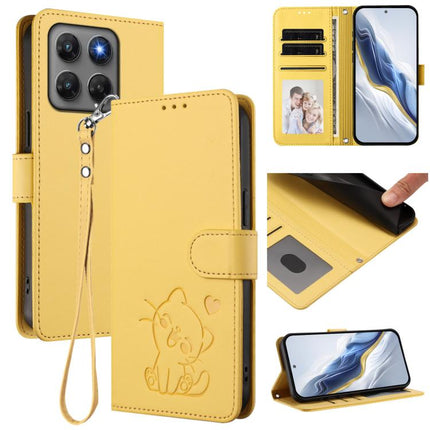 Embossed Heart Cat Leather Phone Case with Hand Strap, For Motorola Moto G Max / G87 / G77 / G67, For Motorola Moto G47 5G / G37 / G37 Power 5G