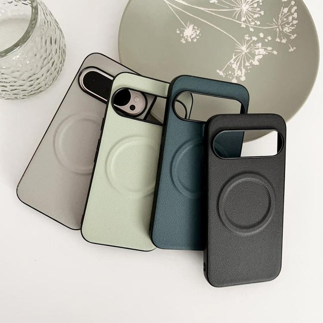 Magsafe Magnetic Plain Leather Phone Case, For Google Pixel 10 / 10 Pro
