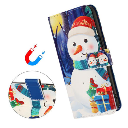 Christmas Series Buckle Leather Phone Case with Hand Strap, For vivo Y400 5G, For vivo V60 5G