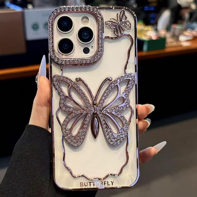 Hollow Butterfly Electroplating TPU Phone Case, For iPhone 13 Pro, For iPhone 13, For iPhone 11 Pro Max