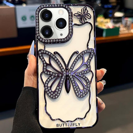 Hollow Butterfly Electroplating TPU Phone Case, For iPhone 13 Pro, For iPhone 13, For iPhone 11 Pro Max