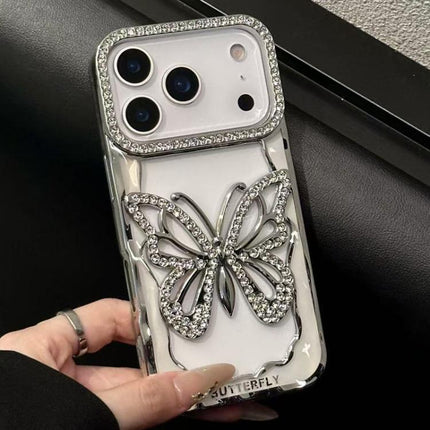 Hollow Butterfly Electroplating TPU Phone Case, For iPhone 18 Pro, For iPhone 18 Pro Max, For iPhone 17 Pro Max, For iPhone 17 Pro, For iPhone 17, For iPhone 16 Pro Max