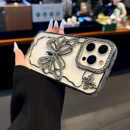 Hollow Butterfly Electroplating TPU Phone Case, For iPhone 15, For iPhone 14 Plus, For iPhone 14, For iPhone 14 Pro, For iPhone 14 Pro Max, For iPhone 13 Pro Max