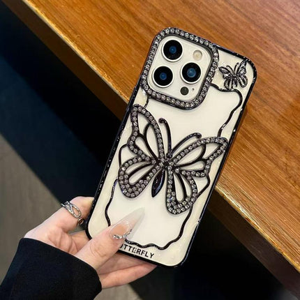 Hollow Butterfly Electroplating TPU Phone Case, For iPhone 18 Pro, For iPhone 18 Pro Max, For iPhone 17 Pro Max, For iPhone 17 Pro, For iPhone 17, For iPhone 16 Pro Max