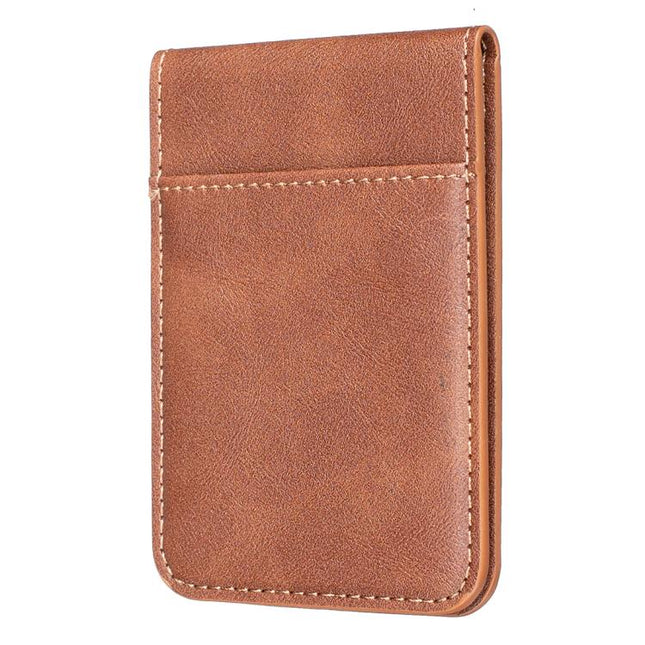 BFK26 Solid Color Magnetic Card Bag Mobile Phone Back Sticker