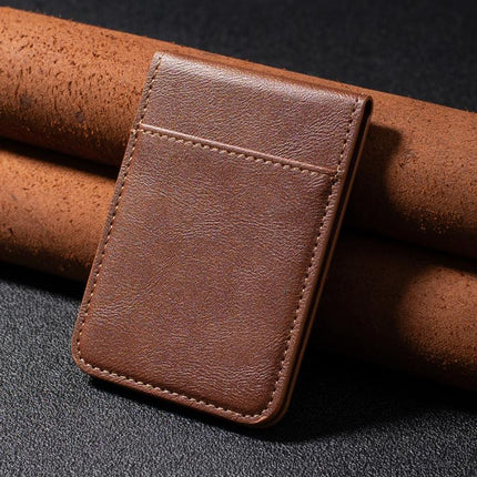 BFK26 Solid Color Magnetic Card Bag Mobile Phone Back Sticker