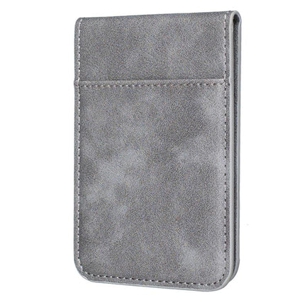 BFK26 Solid Color Magnetic Card Bag Mobile Phone Back Sticker