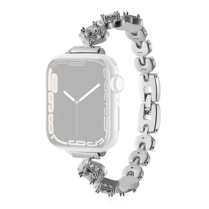 xDfind Four-leaf Clover Diamond Metal Watch Band, For Apple Watch 42 / 44 / 45 / 46 / 49mm, For Apple Watch 38 / 40 / 41 / S10 42mm