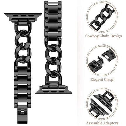 xDfind Double Circle Metal Watch Band, For Apple Watch 42 / 44 / 45 / 46 / 49mm, For Apple Watch 38 / 40 / 41 / S10 42mm