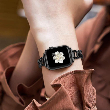 xDfind Double Circle Metal Watch Band, For Apple Watch 42 / 44 / 45 / 46 / 49mm, For Apple Watch 38 / 40 / 41 / S10 42mm