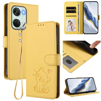 Embossed Heart Cat Leather Phone Case with Hand Strap, For OnePlus Nord CE3 Lite 5G / N30, For OnePlus Nord 3 / Ace 2V