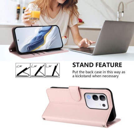 Embossed Heart Cat Leather Phone Case with Hand Strap, For vivo iQOO Z10x / Y29 4G / T4x / Y300t, For vivo V50 / vivo V50e