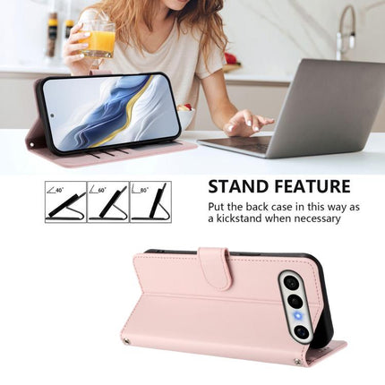 Embossed Heart Cat Leather Phone Case with Hand Strap, For vivo X300 FE 5G / S50 Pro mini 5G, For vivo X300s