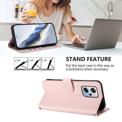 Embossed Heart Cat Leather Phone Case with Hand Strap, For Redmi K50i / Note 12T Pro, For Redmi Note 12 Turbo 5G / Xiaomi Poco F5