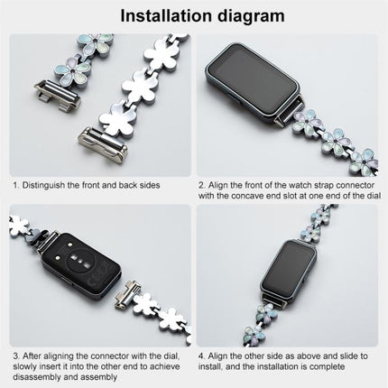 xDfind Sun Petal Metal Watch Band, For Huawei Band 10 / 9 / 8