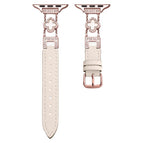 For Apple Watch 38 / 40 / 41 / S10 42mm / Rose Gold+White