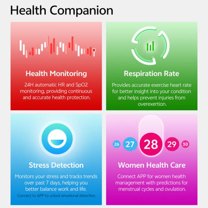 GR3 1.43 inch AMOLED Screen Fitness Tracker Smart Watch Support Heart Rate Monitoring