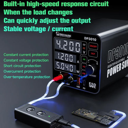 Mechanic DP3010 30V / 10A High Power Wide Voltage Mini Multi-functional Power Supply, EU Plug, US Plug