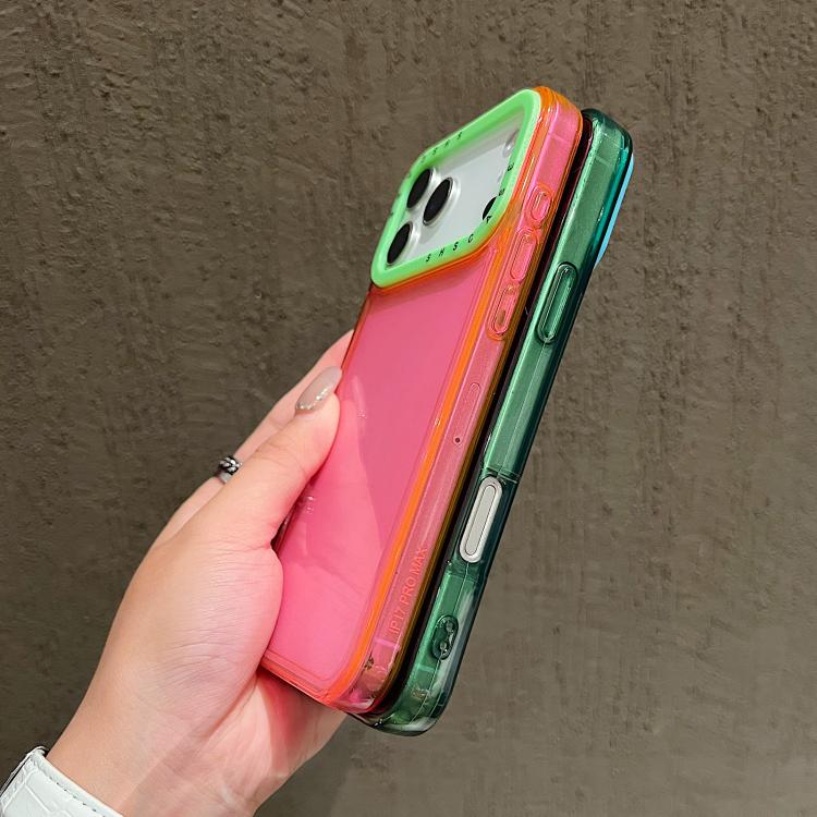 Color Contrast Lens Frame Transparent TPU Phone Case