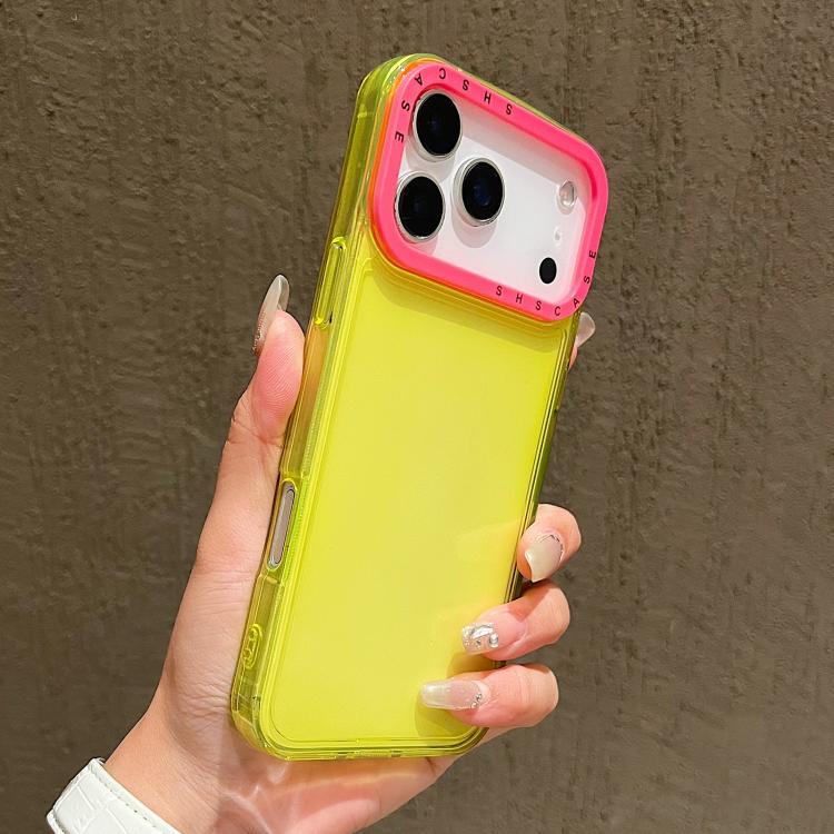 Color Contrast Lens Frame Transparent TPU Phone Case