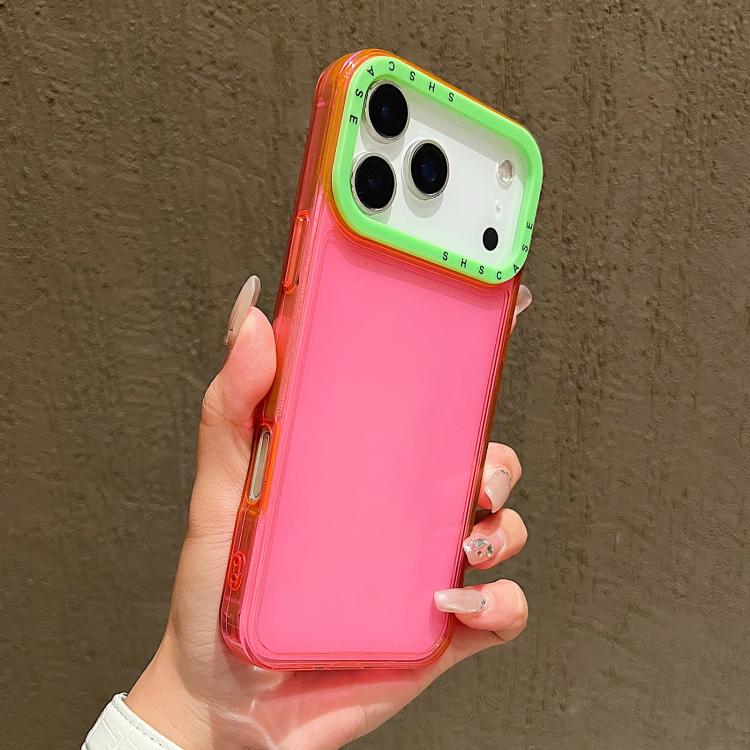 Color Contrast Lens Frame Transparent TPU Phone Case