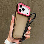 For iPhone 18 Pro Max / 17 Pro Max / Black+Rose Red