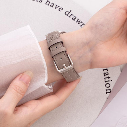 xDfind Denim Chain Metal Hybrid Leather Watch Band, For Apple Watch 42 / 44 / 45 / 46 / 49mm, For Apple Watch 38 / 40 / 41 / S10 42mm