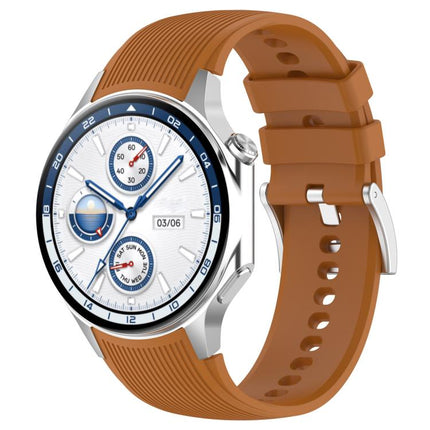 xDfind Silver Buckle Silicone Watch Band, For OPPO Watch X / X2 / OnePlus Watch 2