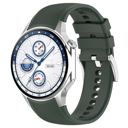 xDfind Silver Buckle Silicone Watch Band, For OPPO Watch X / X2 / OnePlus Watch 2