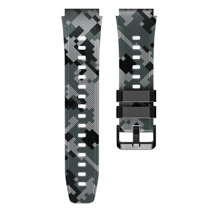 xDfind Camouflage Silicone Watch Band, 22mm