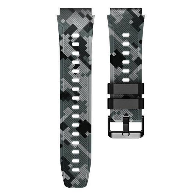 xDfind Camouflage Silicone Watch Band, 22mm