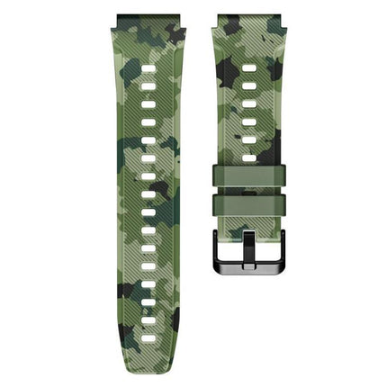 xDfind Camouflage Silicone Watch Band, 22mm
