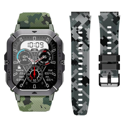 xDfind Camouflage Silicone Watch Band, 22mm